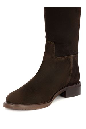 Stivale alto in camoscio marrone JULIE DEE | GW104490